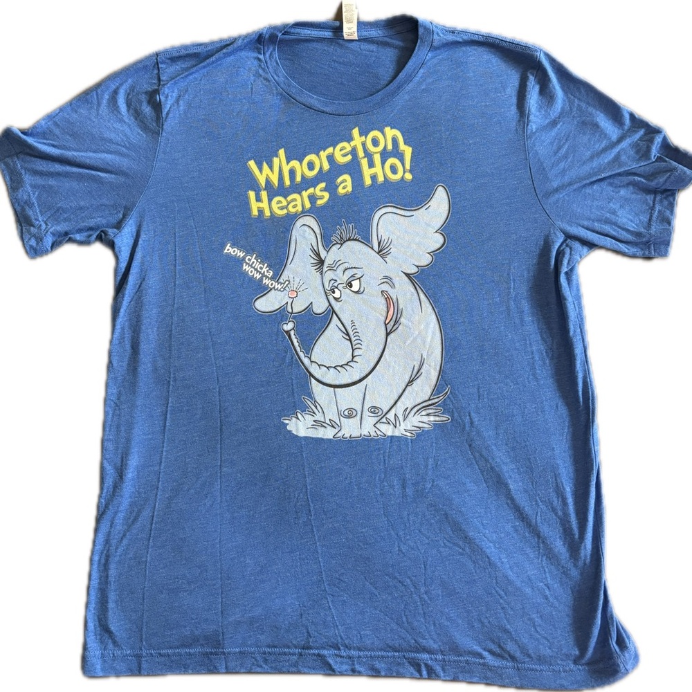 Bella Canvas Blue Risqué Elephant Graphic Men’s T-Shirt
